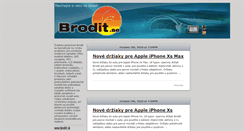 Desktop Screenshot of blog.brodit.sk